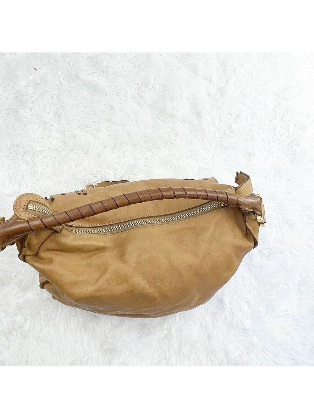 Chloe Marcie Large Hobo Leather Shoulder Bag - Picture 9 of 16